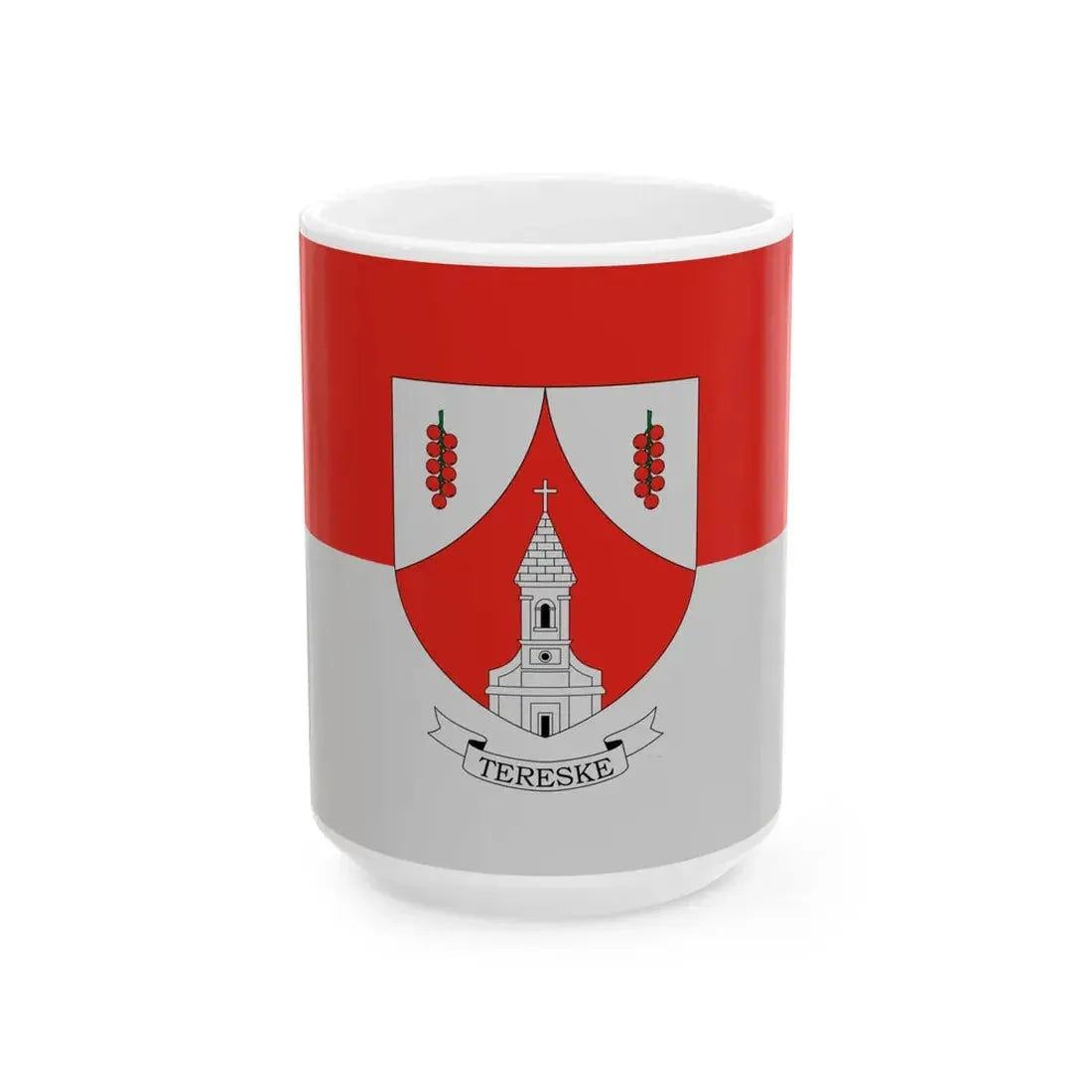 Flag of Tereske (Hungary) White Coffee Mug 15oz - Go Mug Yourself