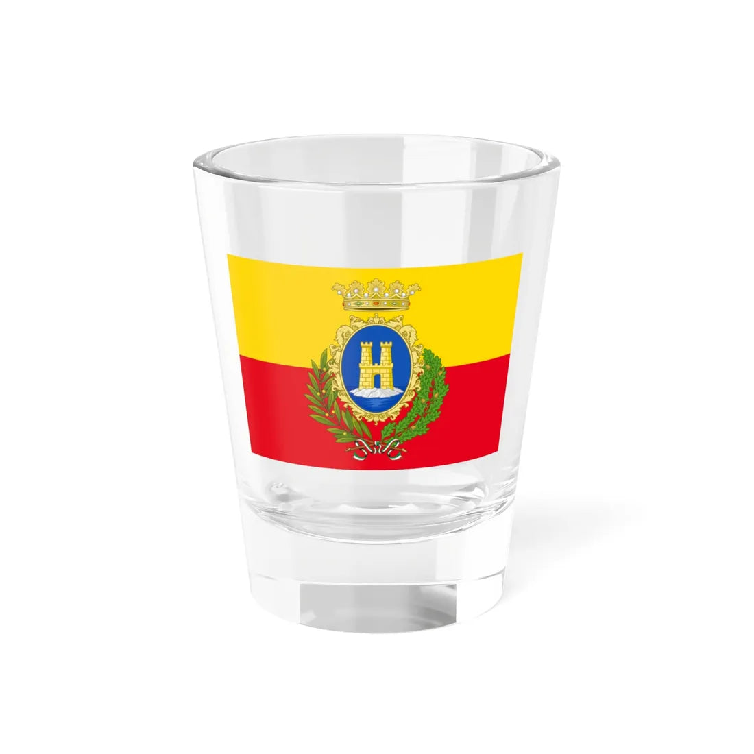 Flag of Termoli Variant (Italy) Shot Glass 1.5oz 1.5oz - Go Mug Yourself