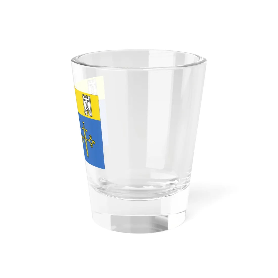 Flag of Ternopil Oblast 2001-2003 (Ukraine) Shot Glass 1.5oz - Go Mug Yourself