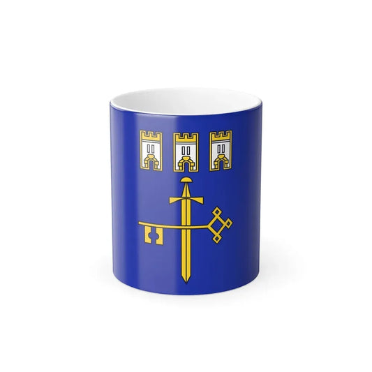 Flag of Ternopil Oblast Ukraine - Color Changing Coffee Mug 11oz - Go Mug Yourself