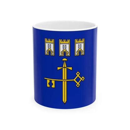 Flag of Ternopil Oblast Ukraine - White Coffee Mug 11oz - Go Mug Yourself