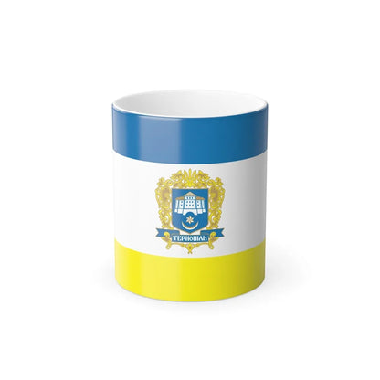 Flag of Ternopil Ukraine - Color Changing Coffee Mug-11oz-Go Mug Yourself