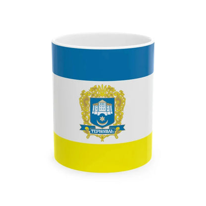 Flag of Ternopil Ukraine - White Coffee Mug 11oz - Go Mug Yourself
