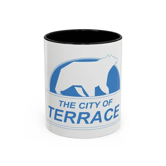 Flag of Terrace British Columbia Canada - Accent Coffee Mug 11oz Black - Go Mug Yourself