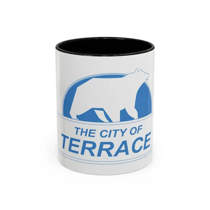 Flag of Terrace British Columbia Canada - Accent Coffee Mug 11oz Black - Go Mug Yourself