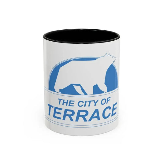 Flag of Terrace British Columbia Canada - Accent Coffee Mug 11oz Black - Go Mug Yourself