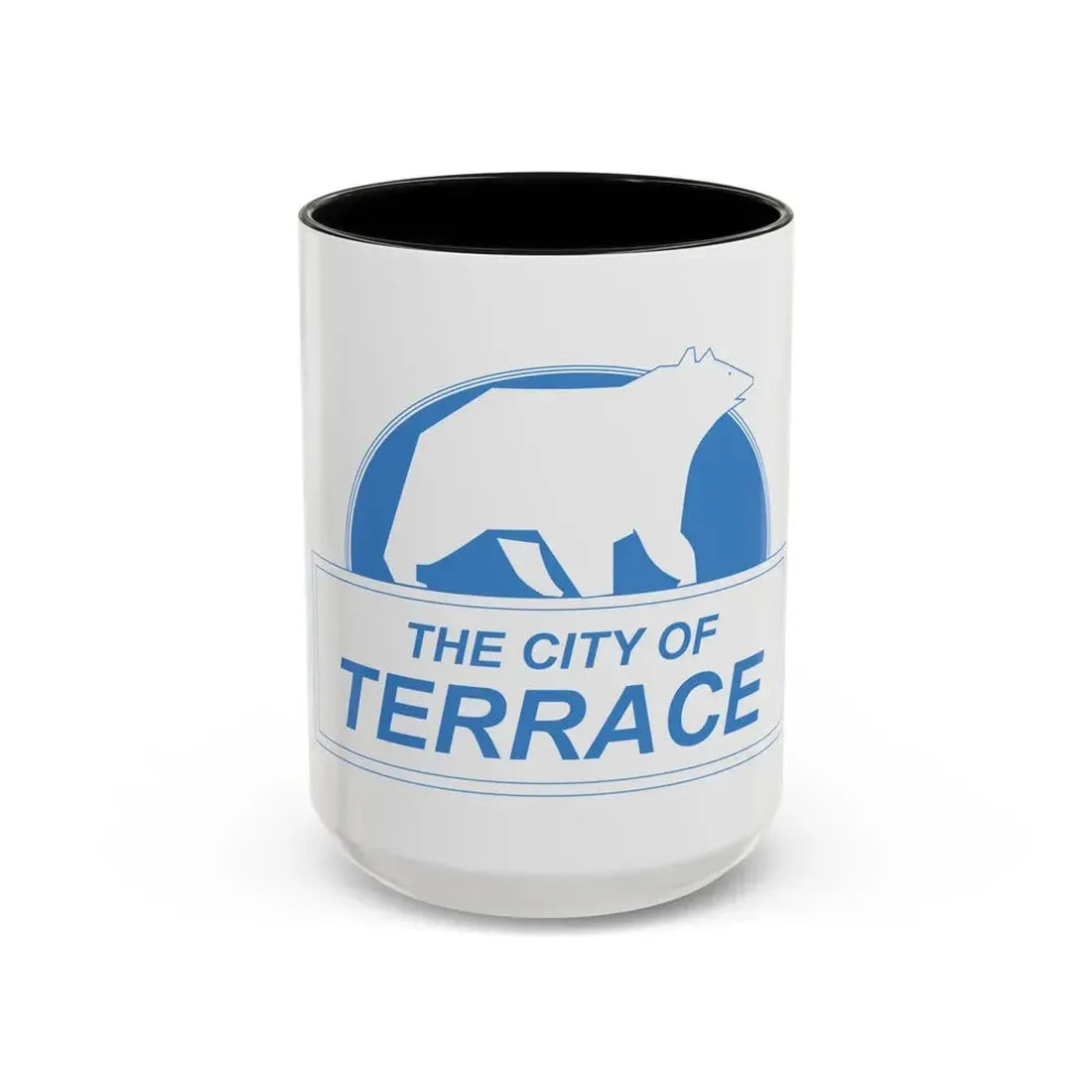 Flag of Terrace British Columbia Canada - Accent Coffee Mug 15oz Black - Go Mug Yourself