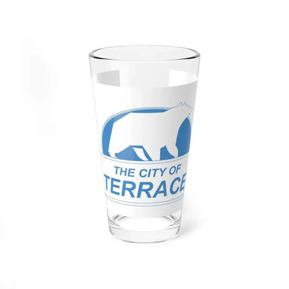 Flag of Terrace British Columbia Canada - Pint Glass 16oz 16oz - Go Mug Yourself