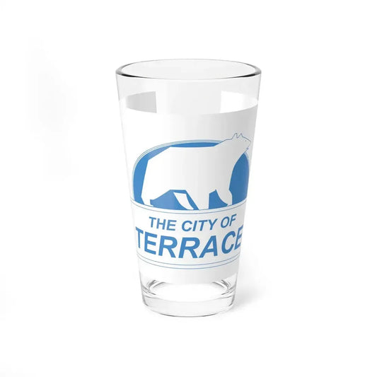 Flag of Terrace British Columbia Canada - Pint Glass 16oz 16oz - Go Mug Yourself