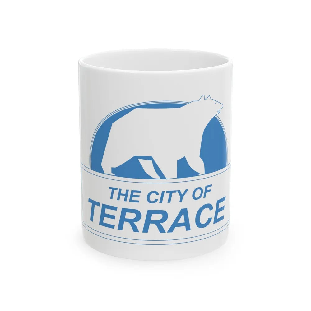 Flag of Terrace British Columbia Canada - White Coffee Mug-11oz-Go Mug Yourself