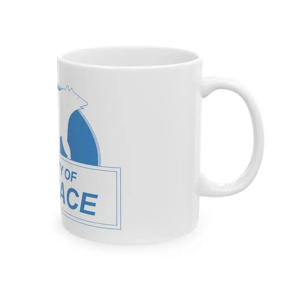Flag of Terrace British Columbia Canada - White Coffee Mug - Go Mug Yourself
