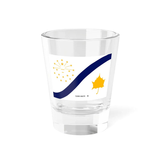 Flag of Terre Haute Indiana 1976-2024 (India) Shot Glass 1.5oz 1.5oz - Go Mug Yourself