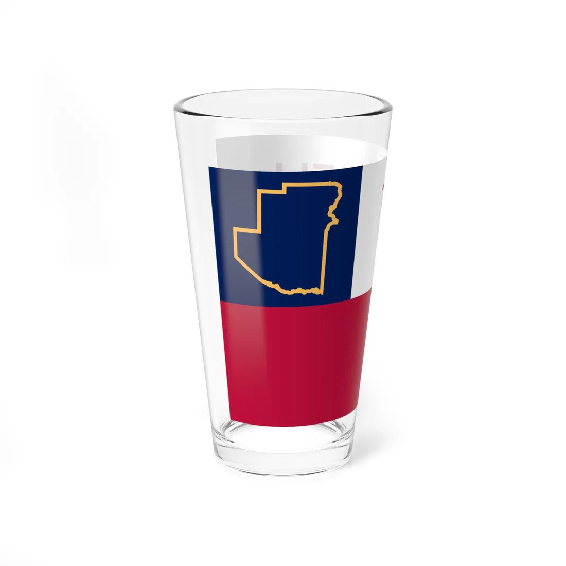 Flag of Terrell County Texas (United States) Pint Glass 16oz - Go Mug Yourself