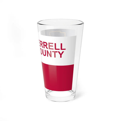 Flag of Terrell County Texas (United States) Pint Glass 16oz - Go Mug Yourself