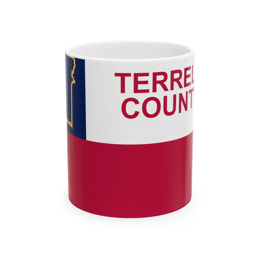 Flag of Terrell County Texas (United States) White Coffee Mug 11oz - Go Mug Yourself