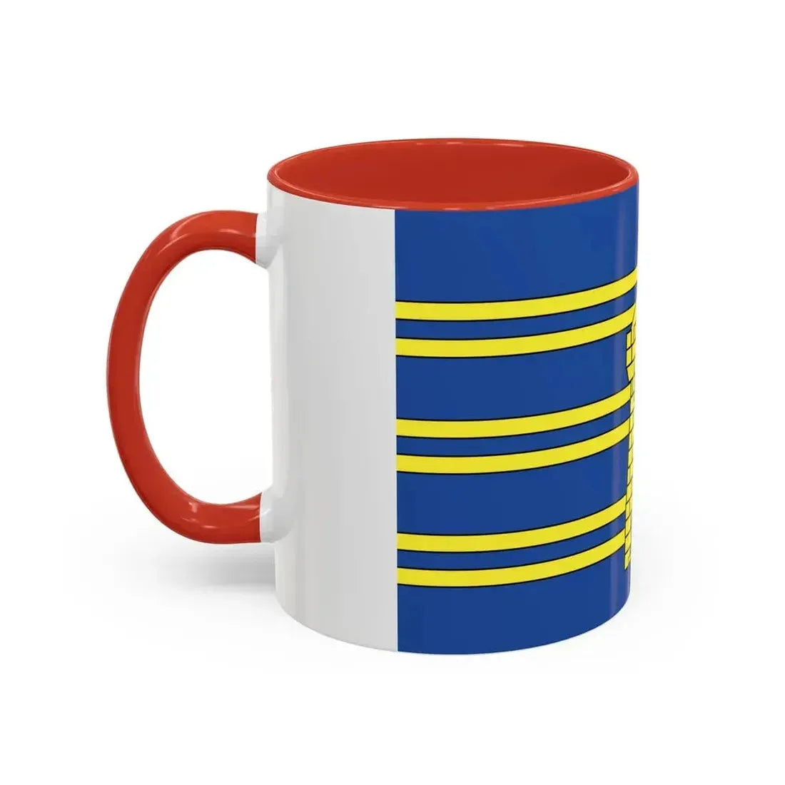 Flag of Territoire de Belfort France 2 - Accent Coffee Mug - Go Mug Yourself