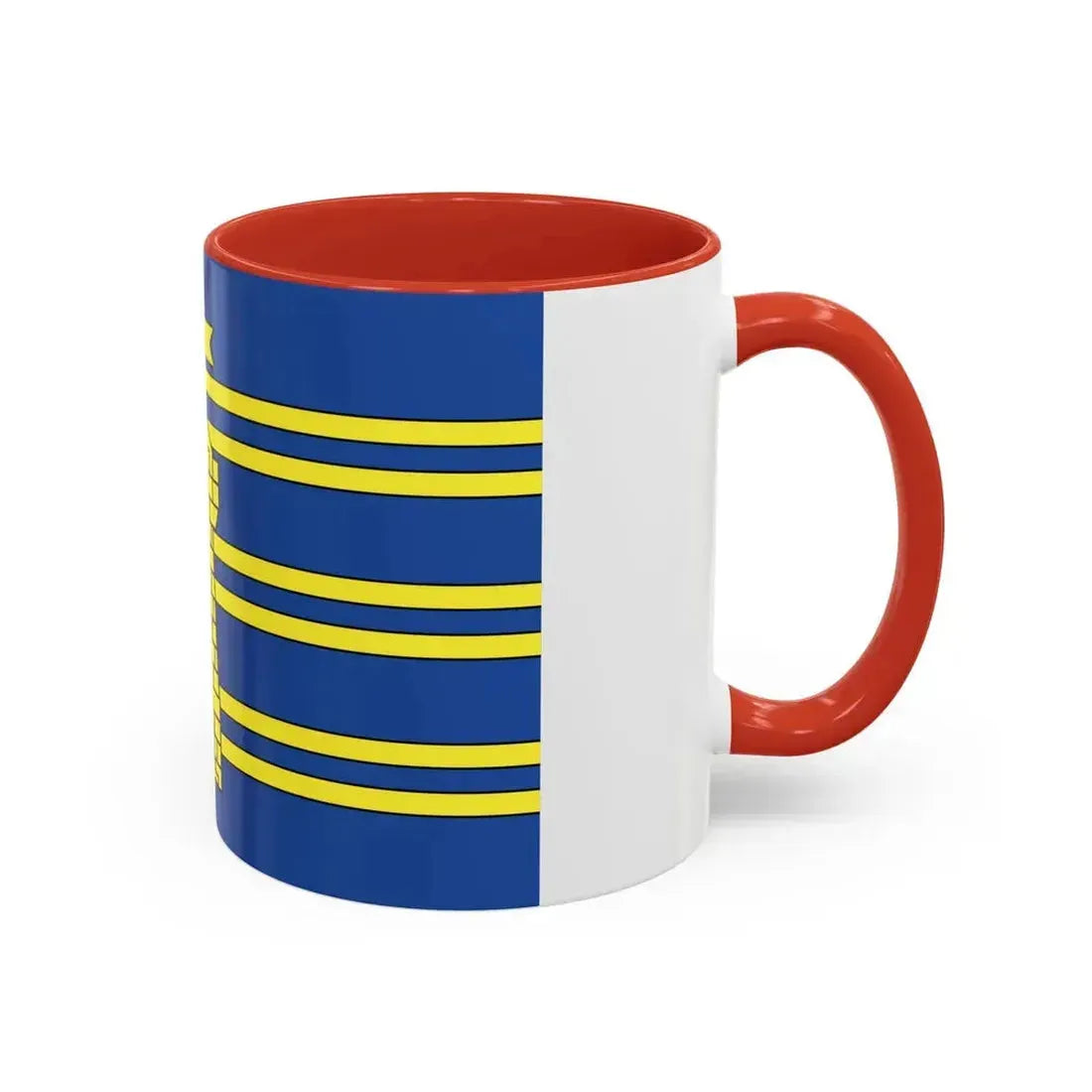 Flag of Territoire de Belfort France 2 - Accent Coffee Mug - Go Mug Yourself