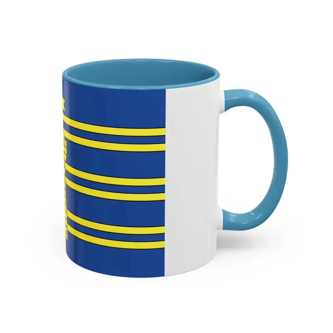 Flag of Territoire de Belfort France 2 - Accent Coffee Mug - Go Mug Yourself
