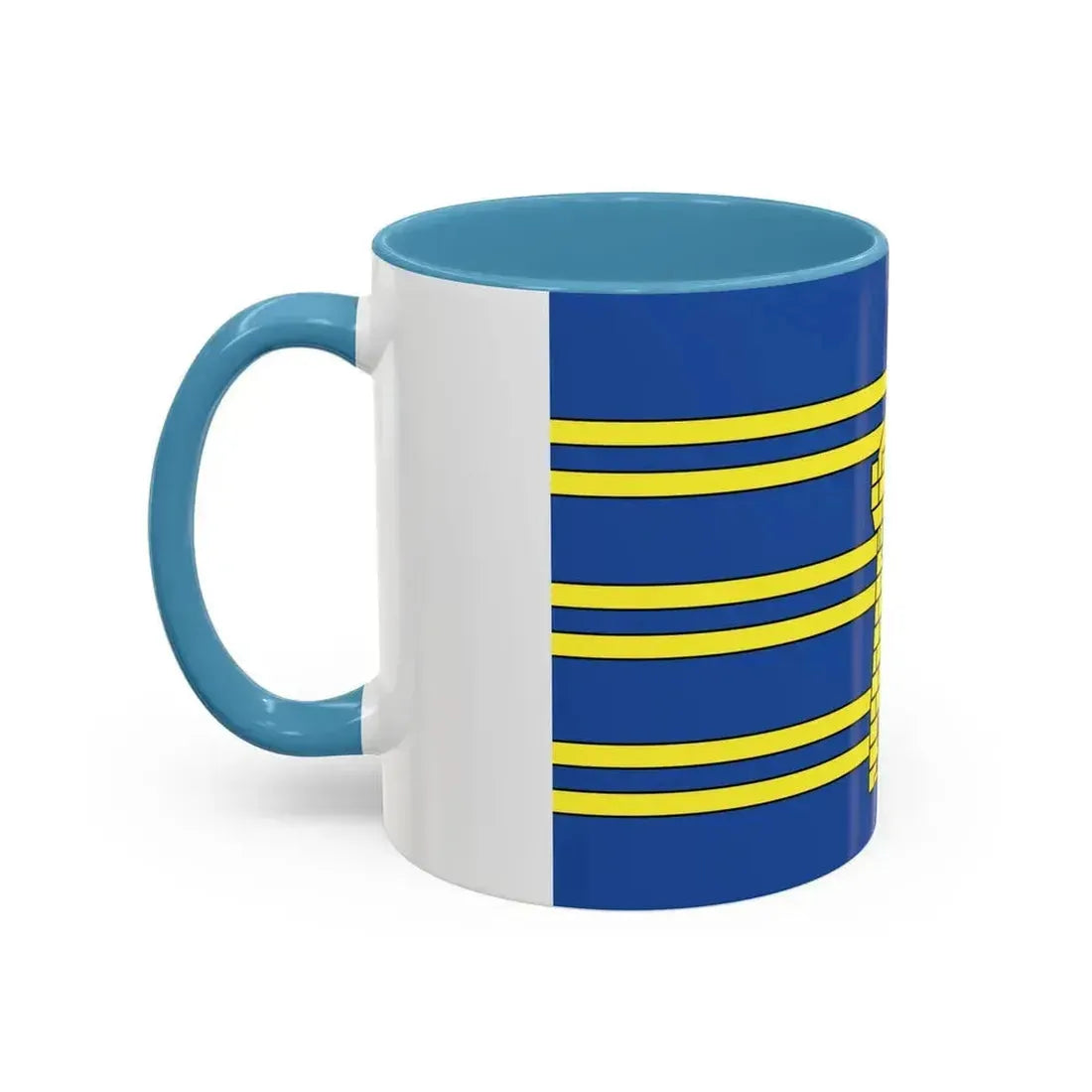 Flag of Territoire de Belfort France 2 - Accent Coffee Mug - Go Mug Yourself