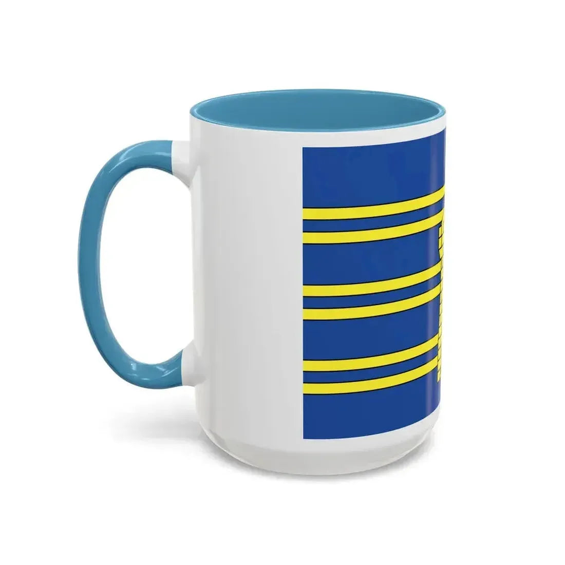 Flag of Territoire de Belfort France 2 - Accent Coffee Mug - Go Mug Yourself
