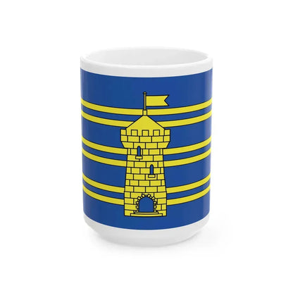 Flag of Territoire de Belfort France 2 - White Coffee Mug 15oz - Go Mug Yourself