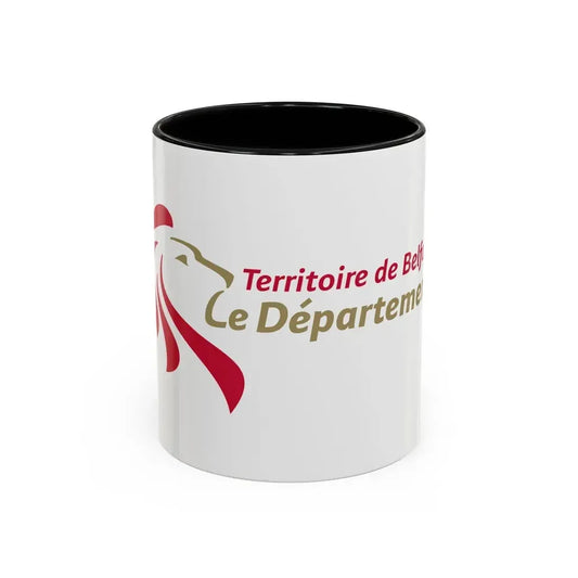 Flag of Territoire de Belfort France - Accent Coffee Mug 11oz Black - Go Mug Yourself