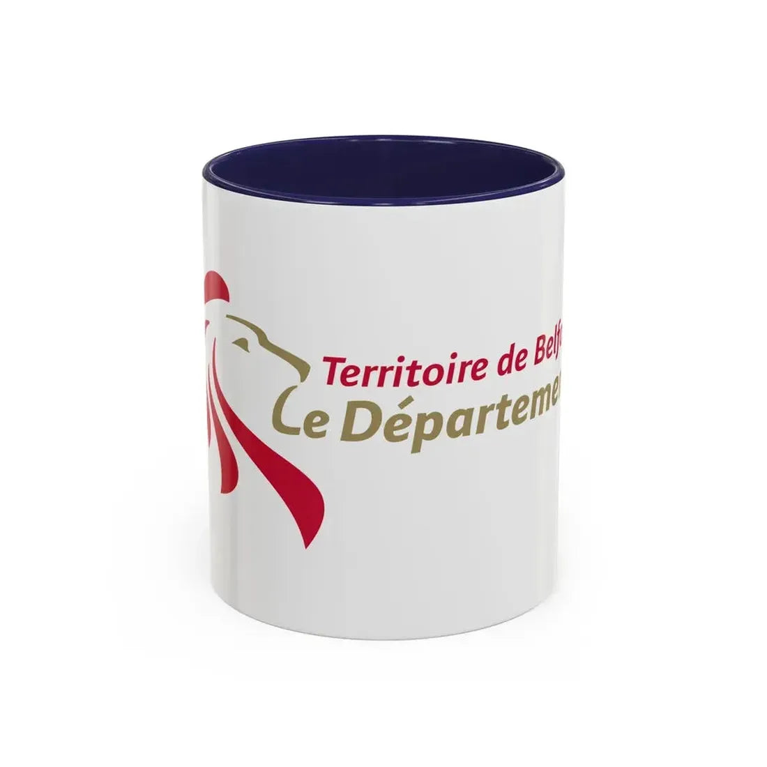 Flag of Territoire de Belfort France - Accent Coffee Mug 11oz Navy - Go Mug Yourself