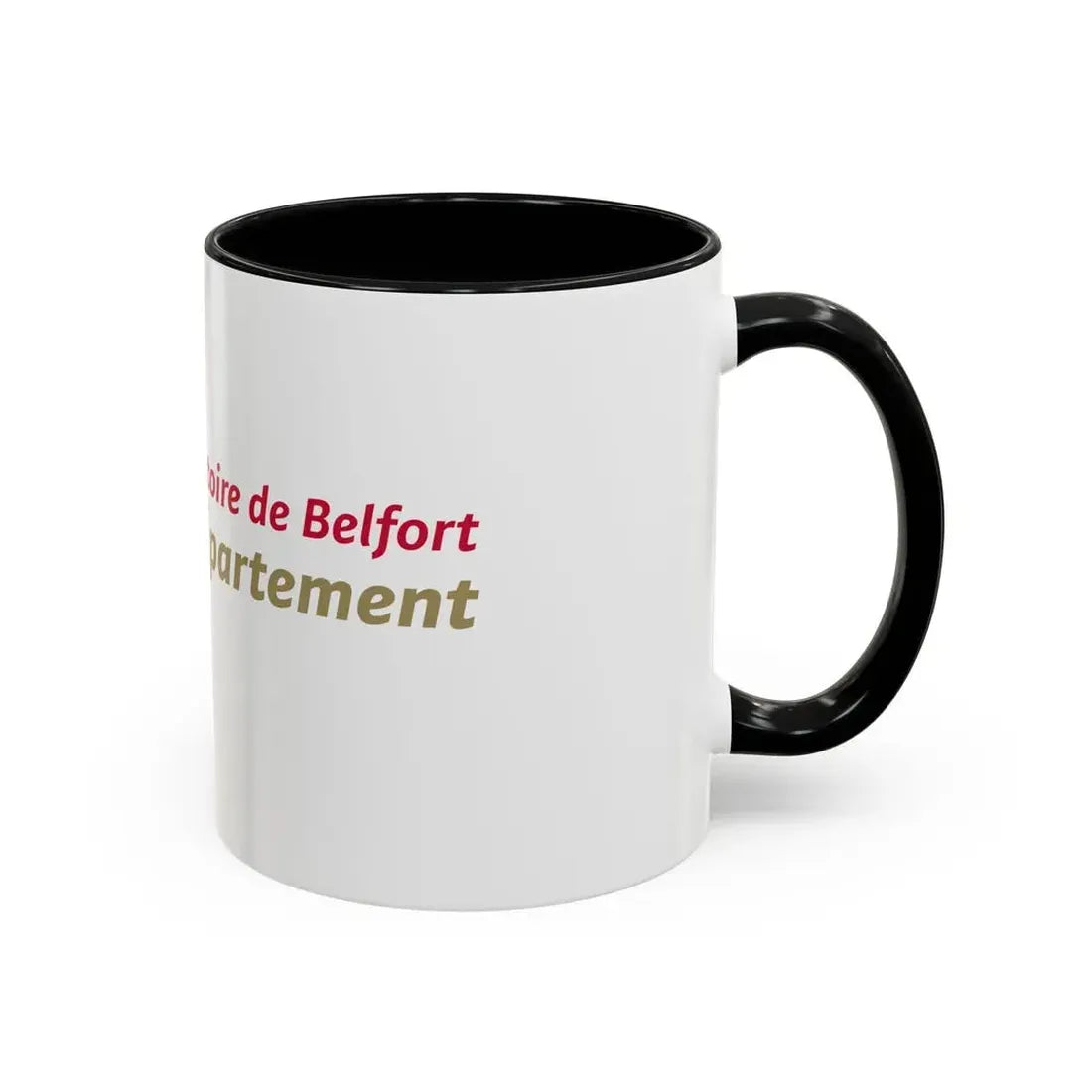 Flag of Territoire de Belfort France - Accent Coffee Mug - Go Mug Yourself