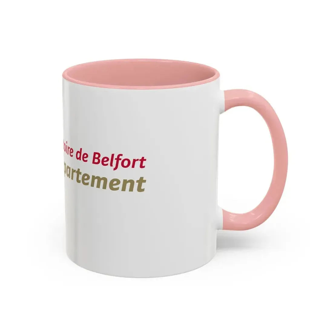 Flag of Territoire de Belfort France - Accent Coffee Mug - Go Mug Yourself