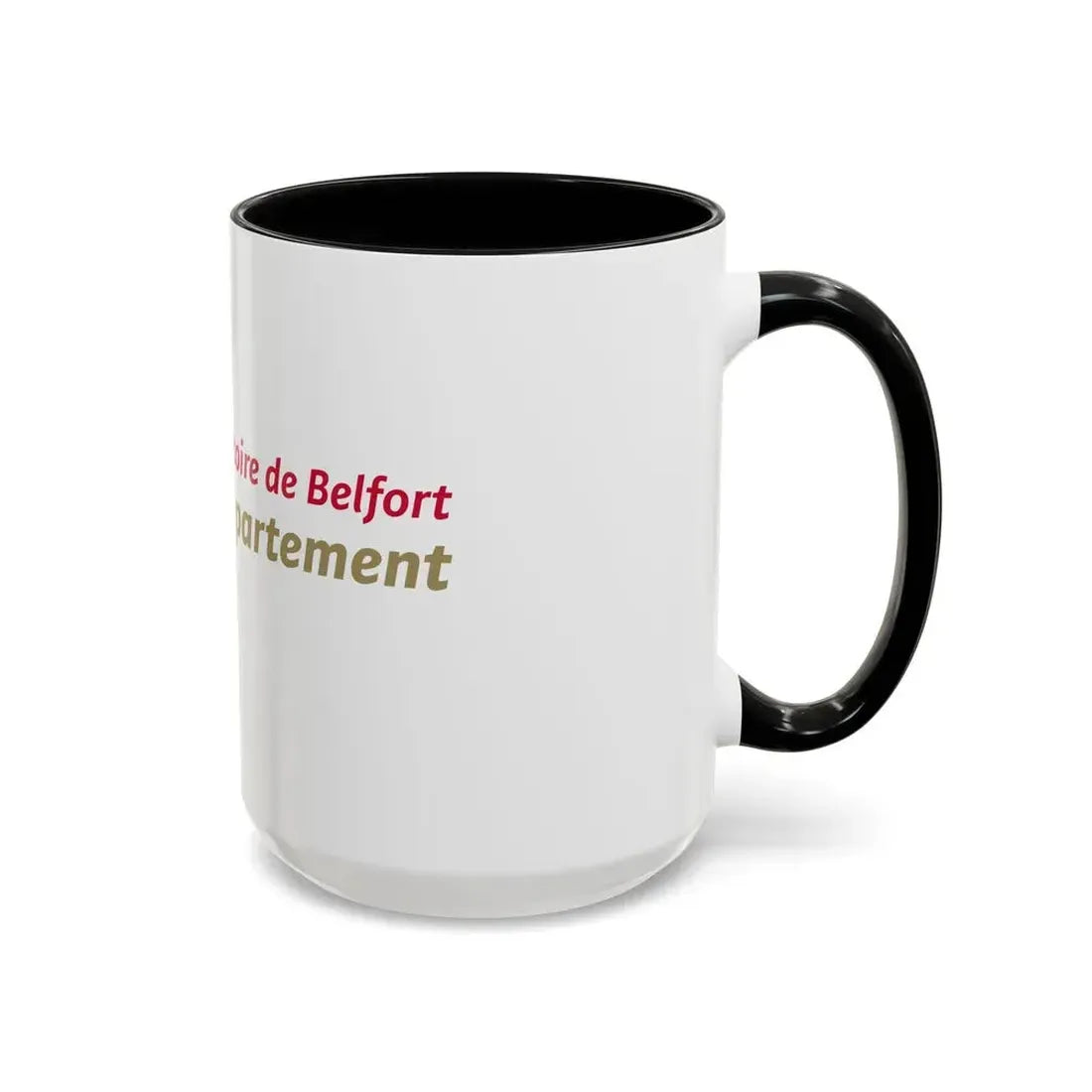 Flag of Territoire de Belfort France - Accent Coffee Mug - Go Mug Yourself