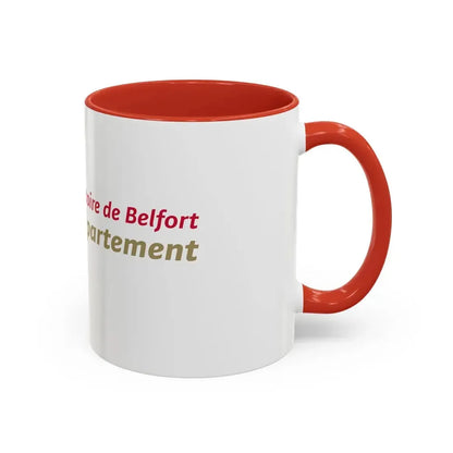 Flag of Territoire de Belfort France - Accent Coffee Mug - Go Mug Yourself