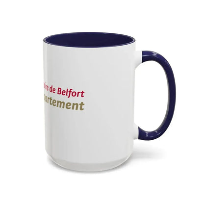 Flag of Territoire de Belfort France - Accent Coffee Mug - Go Mug Yourself