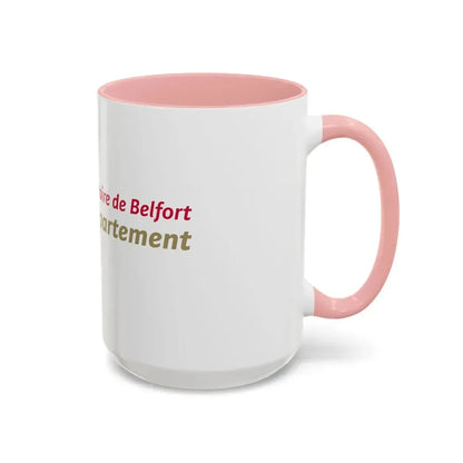 Flag of Territoire de Belfort France - Accent Coffee Mug - Go Mug Yourself