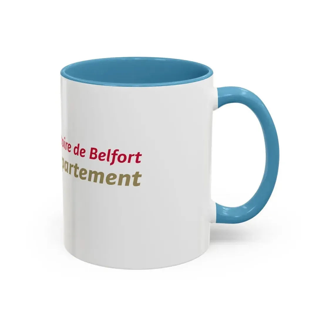Flag of Territoire de Belfort France - Accent Coffee Mug - Go Mug Yourself