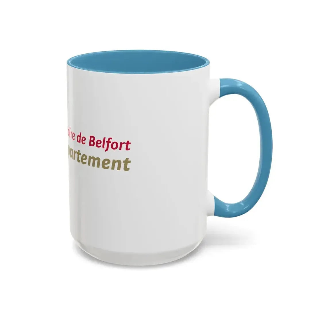 Flag of Territoire de Belfort France - Accent Coffee Mug - Go Mug Yourself