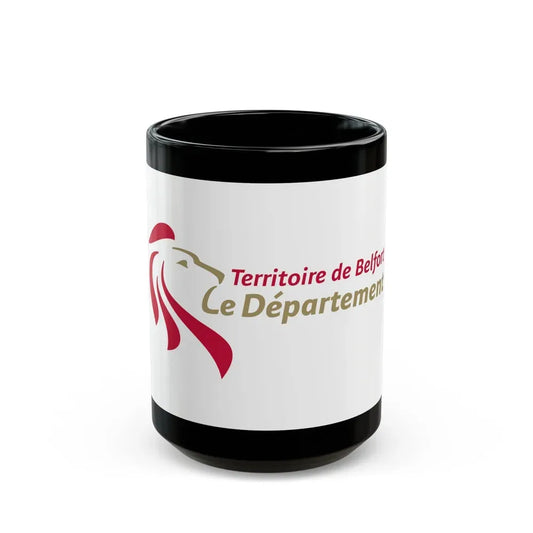 Flag of Territoire de Belfort France - Black Coffee Mug 15oz - Go Mug Yourself