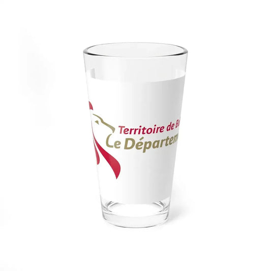 Flag of Territoire de Belfort France - Pint Glass 16oz 16oz - Go Mug Yourself