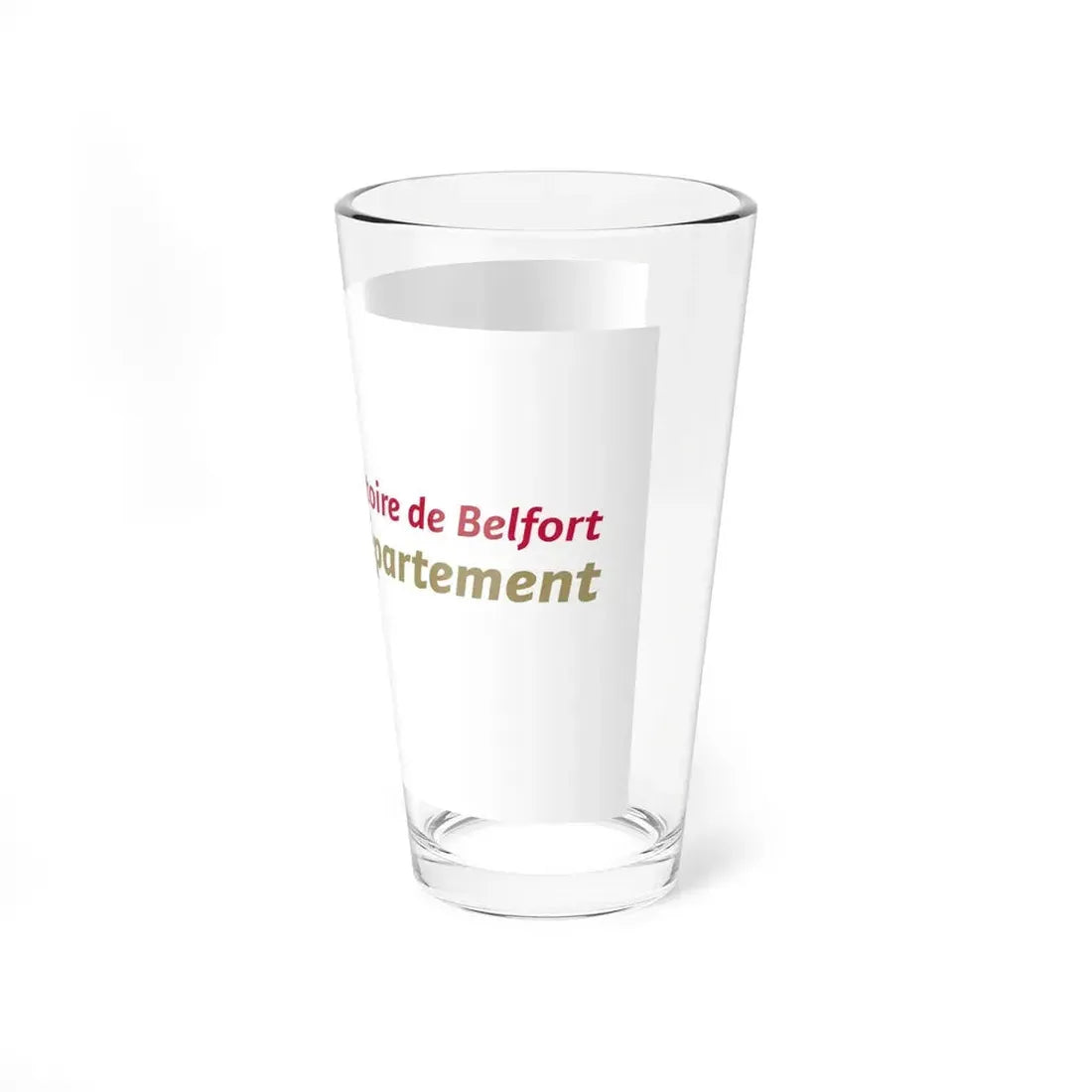 Flag of Territoire de Belfort France - Pint Glass 16oz - Go Mug Yourself