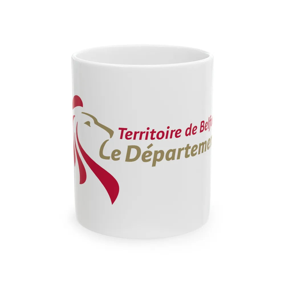 Flag of Territoire de Belfort France - White Coffee Mug-11oz-Go Mug Yourself