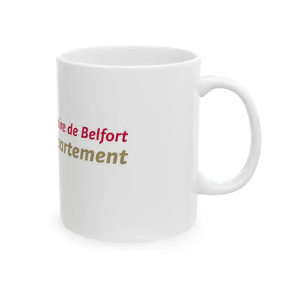 Flag of Territoire de Belfort France - White Coffee Mug - Go Mug Yourself