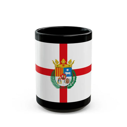 Flag of Teruel Spain - Black Coffee Mug 15oz - Go Mug Yourself