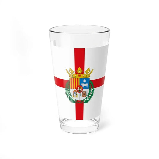 Flag of Teruel Spain - Pint Glass 16oz 16oz - Go Mug Yourself