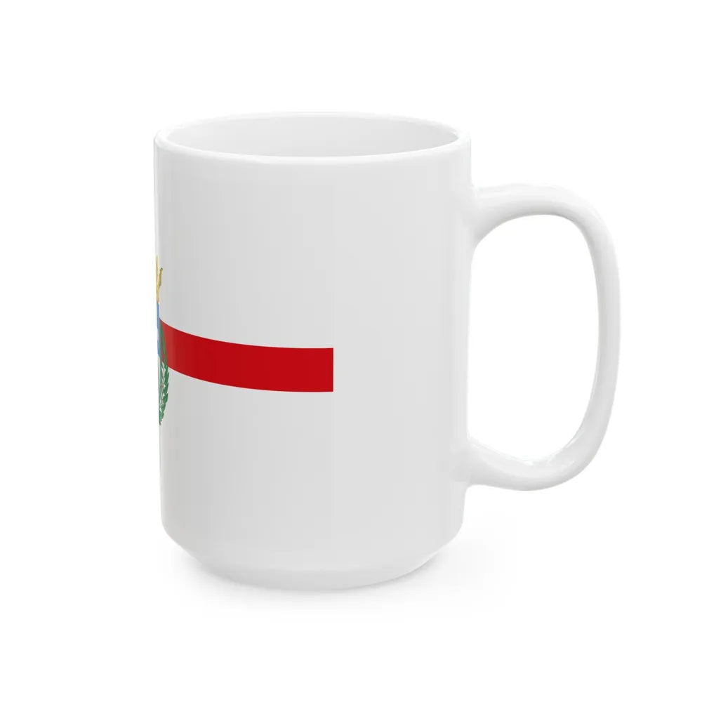 Flag of Teruel Spain - White Coffee Mug-Go Mug Yourself