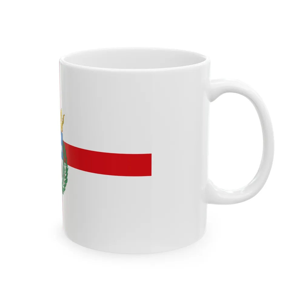 Flag of Teruel Spain - White Coffee Mug-Go Mug Yourself