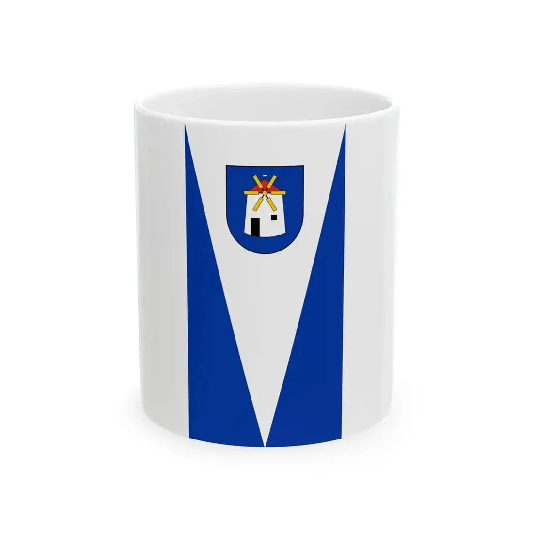 Flag of Tes (Hungary) White Coffee Mug 11oz - Go Mug Yourself