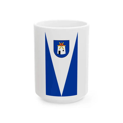 Flag of Tes (Hungary) White Coffee Mug 15oz - Go Mug Yourself