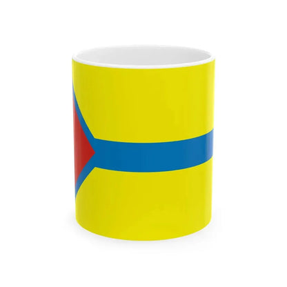 Flag of Tes-Khemsky District 2013 (Russia) White Coffee Mug 11oz - Go Mug Yourself