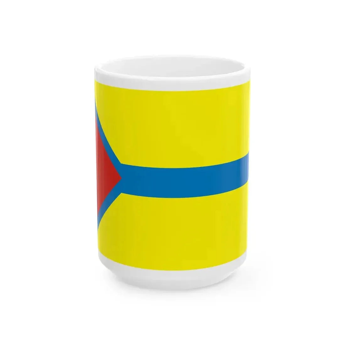 Flag of Tes-Khemsky District 2013 (Russia) White Coffee Mug 15oz - Go Mug Yourself