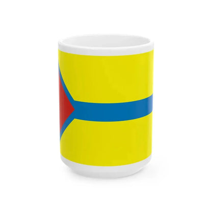 Flag of Tes-Khemsky District 2013 (Russia) White Coffee Mug 15oz - Go Mug Yourself