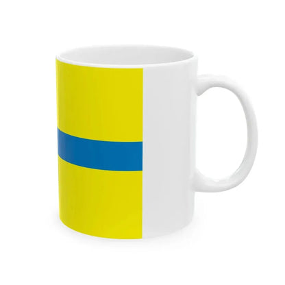 Flag of Tes-Khemsky District 2013 (Russia) White Coffee Mug - Go Mug Yourself